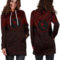 Chuuk Women's Hoodie Dress - Red Version - Polynesian Pride