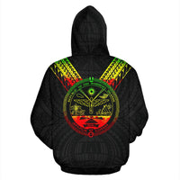 Marshall Islands All Over Hoodie Reggae Color Sailor Style - Polynesian Pride