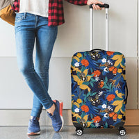 Tropical Buttterfly And Flower Luggage Cover - Polynesian Pride