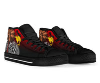 Papua New Guinea High Top Shoes - Polynesian Palm Tree - Polynesian Pride