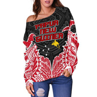 Papua New Guinea Premium Off Shoulder Sweater A7 - Polynesian Pride