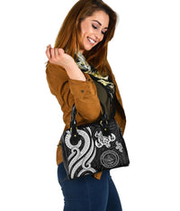 Palau Shoulder Handbag - White Tentacle Turtle - Polynesian Pride