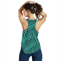 Polynesian Nation Turquoise Women's Racerback Tank Top - Polynesian Pride