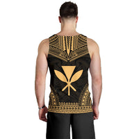Kanaka Maoli Men's Tank Top - Polynesian Chief Gold Version - Polynesian Pride