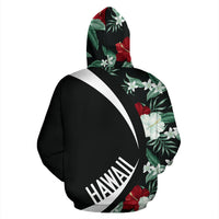 Kanaka Tropical Hibiscus Garden Mystery Hoodie Circle Style - Polynesian Pride