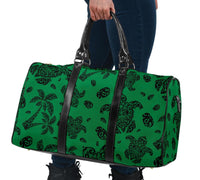 Polynesian Turtle Palm And Sea Pebbles Green Hawaii Travel Bag - Polynesian Pride