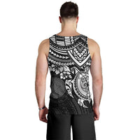 Northern Mariana Islands Polynesian Men's Tank Top - White Turtle - Polynesian Pride