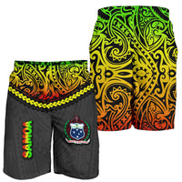 Samoa Men Shorts Polynesian Tattoo Seashore - Polynesian Pride