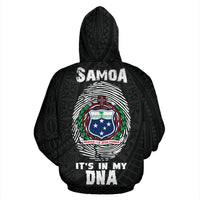 Samoa Zip up Hoodie Samoa Flag Coat of Arms Is In My DNA - Polynesian Pride