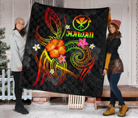 Polynesian Hawaii Premium Quilt - Legend of Kanaka Maoli (Reggae) - Polynesian Pride