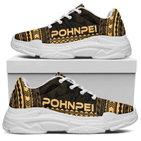 Pohnpei Chunky Sneakers - Polynesian Chief Gold Version - Polynesian Pride
