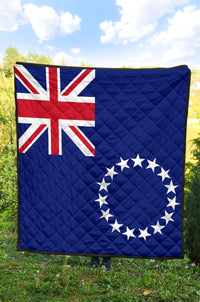 Cook Islands Flag Premium Quilt - Polynesian Pride
