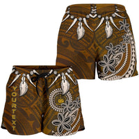 Samoa Custom Personalised All Over Print Women's Shorts - Polynesian Boar Tusk - Polynesian Pride