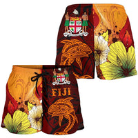 Fiji Women's Shorts - Tribal Tuna Fish - Polynesian Pride