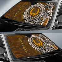 Pohnpei Custom Personalised Auto Sun Shades - Polynesian Boar Tusk - Polynesian Pride