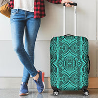Polynesian Symmetry Turquoise Luggage Covers Turquoise - Polynesian Pride