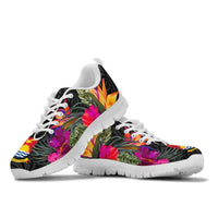 Kiribati Sneakers - Polynesian Hibiscus Pattern - Polynesian Pride