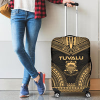 Tuvalu Polynesian Chief Luggage Cover - Gold Version - Polynesian Pride