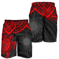 Marshall Islands Polynesian Shorts (Men) - Red Turtle - Polynesian Pride