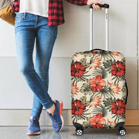 Hibiscus Luggage Cover 11 Black - Polynesian Pride