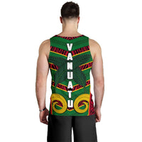 Vanuatu Men'S Tank Top Pig Tusk Polynesian Coat Of Arms - Polynesian Pride