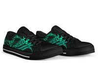 Polynesian Hawaii Low Top Shoes - Polynesian Turquoise Humpback Whale - Polynesian Pride