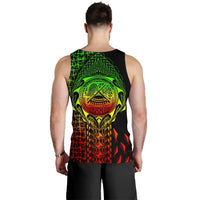 American Samoa Custom Personalised Men's Tank Top - AS Seal Rocket Style (Reggae) - Polynesian Pride
