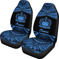 Samoa Polynesian Car Seat Covers - Pride Blue Version - Polynesian Pride