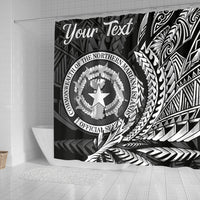 Northern Mariana Islands Shower Curtains - Custom Personalised Wings Style - Polynesian Pride