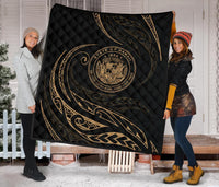 Hawaii Premium Quilt - Gold - Frida Style - Polynesian Pride