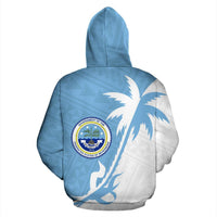 Federated States of Micronesia Zip up Hoodie Federated States of Micronesia Flag SealCoconut - Polynesian Pride