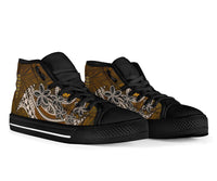 Pohnpei High Top Shoes - Polynesian Boar Tusk - Polynesian Pride