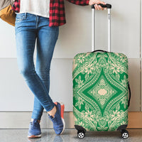 Polynesian Plumeria Mix Green Luggage Covers Green - Polynesian Pride