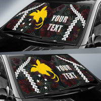 Papua New Guinea Custom Personalised Auto Sun Shades - Chain Polynesian - Polynesian Pride