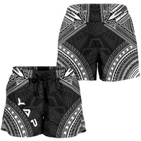 Yap Women's Shorts - Polynesian Chief Black Version - Polynesian Pride
