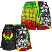 Pohnpei Micronesia Women's Shorts Reggae - Turtle With Hook - Polynesian Pride
