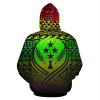 Kosrae All Over Hoodie Lift up Reggae - Polynesian Pride