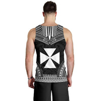 Wallis And Futuna Men's Tank Top - Polynesian Chief Black Version - Polynesian Pride