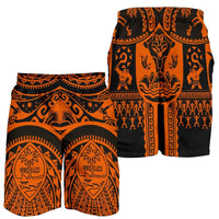 Polynesian Shorts Men - Guam Flag, Seal with Maui Moana Tattoo - Polynesian Pride
