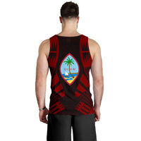 Guam Men Tank Top - Polynesian Tattoo Red - Polynesian Pride