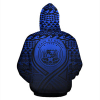 Hawaii All Over Hoodie Lift up Blue - Polynesian Pride