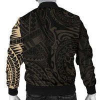 French Polynesia in My Heart Tattoo Style Men's Bomber Jacket - Polynesian Pride