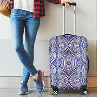 Polynesian Symmetry Gardient Violet Luggage Covers Violet - Polynesian Pride