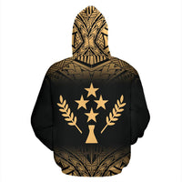 Kosrae All Over Custom Hoodie Micronesian Gold Fog - Polynesian Pride