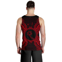 Chuuk Polynesian Men Tank Top Map Red - Polynesian Pride