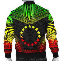 Cook Islands Polynesian Chief Men's Bomber Jacket - Reggae Version - Polynesian Pride