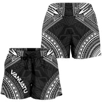 Vanuatu Women's Shorts - Polynesian Chief Black Version - Polynesian Pride