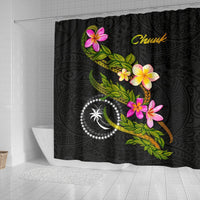Chuuk Polynesian Shower Curtain - Plumeria Tribal - Polynesian Pride