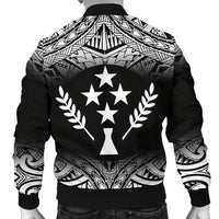 Kosrae Men's Bomber Jacket - Fog Black Style - Polynesian Pride