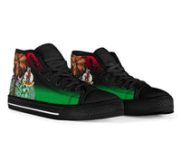 Vanuatu High Top Shoes Polynesian Palm Tree Flag - Polynesian Pride